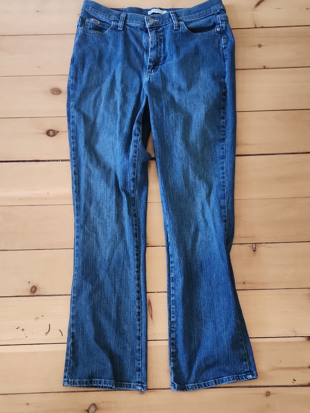Lee Women's Dark Blue Bootcut Jeans 14 Long